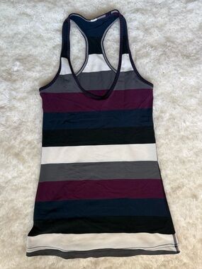 Lululemon Cool Racerback Tank Top - Black, Gray, White & Plum
